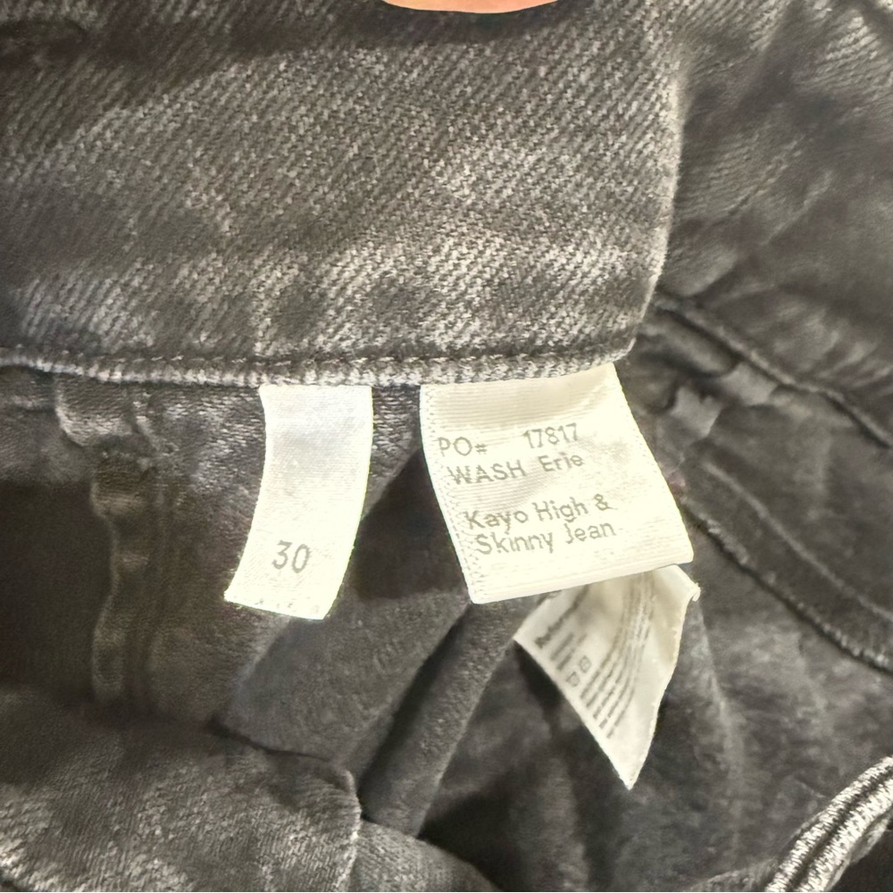 Reformation Kaylah high Black Skinny Jeans size 30 - Picture 8 of 10